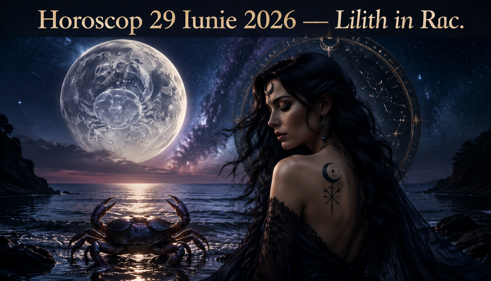 Horoscopul zilei de Luni, 29 iunie 2026. Lilith în Rac dezvăluie secrete de familie — trei zodii sparg tipare moștenite și își reclaimă puterea emoțională