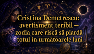 Cristina Demetrescu: avertisment teribil — zodia care riscă să piardă totul în următoarele luni