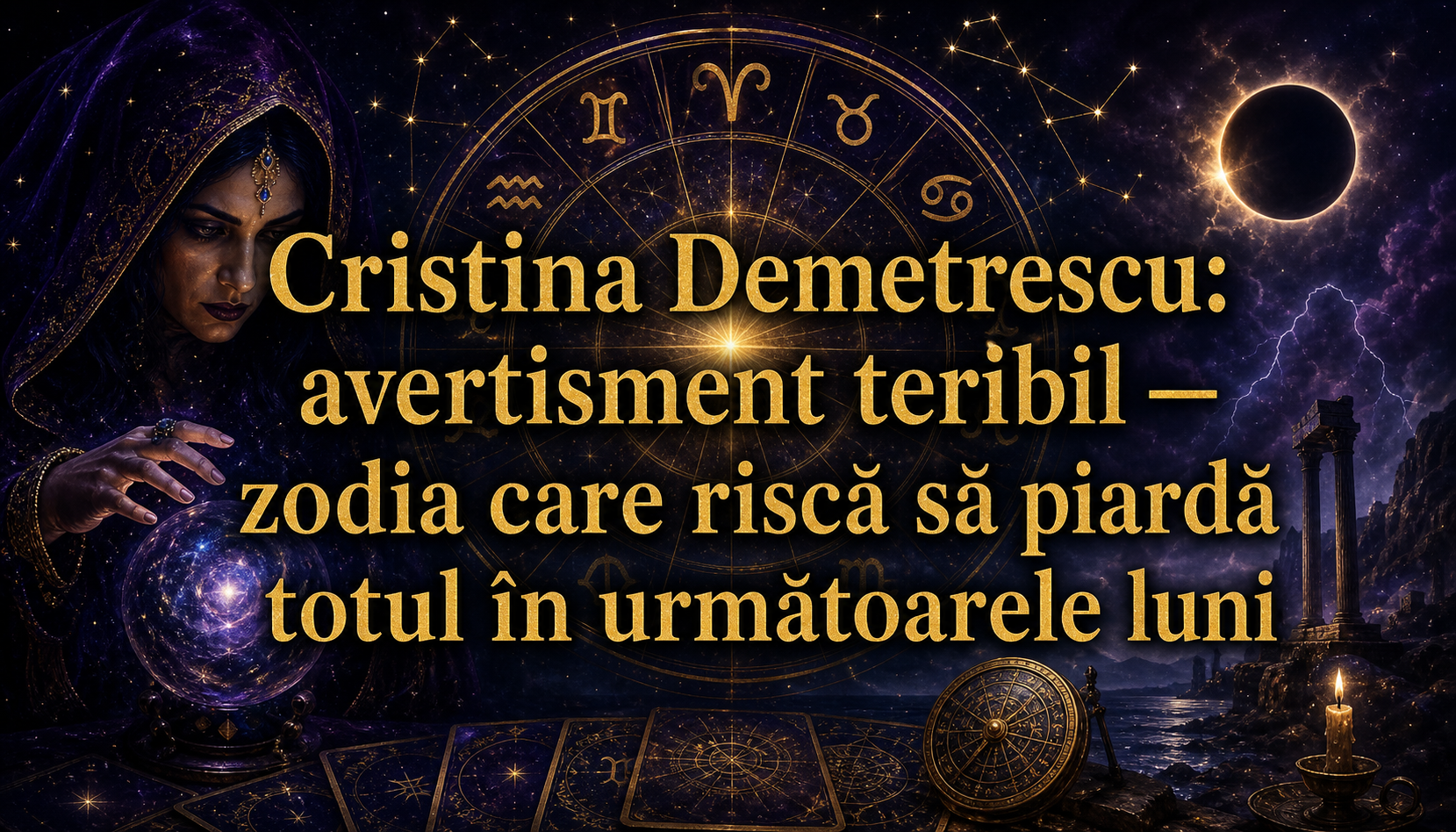 Cristina Demetrescu: avertisment teribil — zodia care riscă să piardă totul în următoarele luni