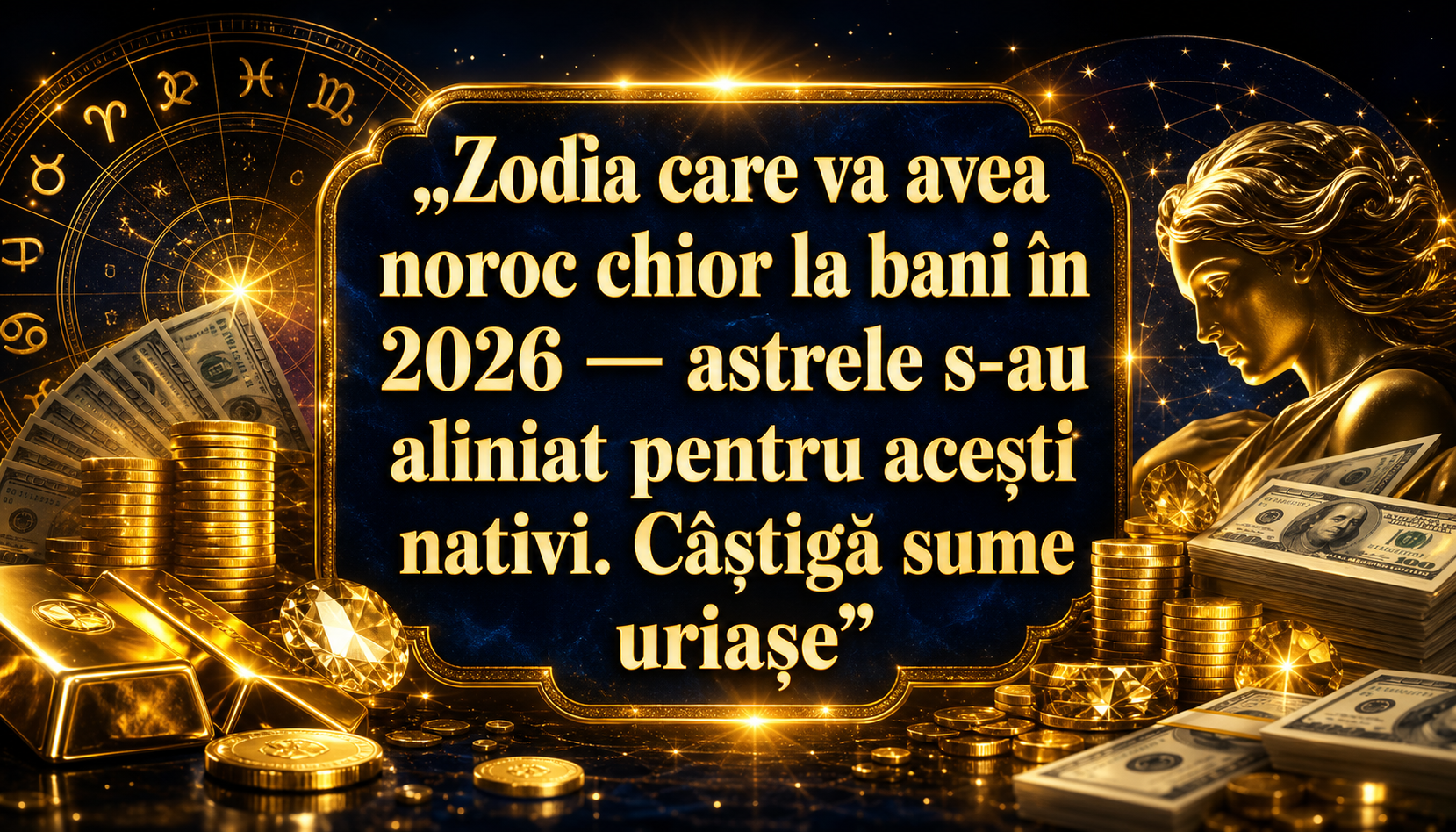 Zodia care va avea noroc chior la bani în 2026 — astrele s-au aliniat pentru acești nativi. Câștigă sume uriașe