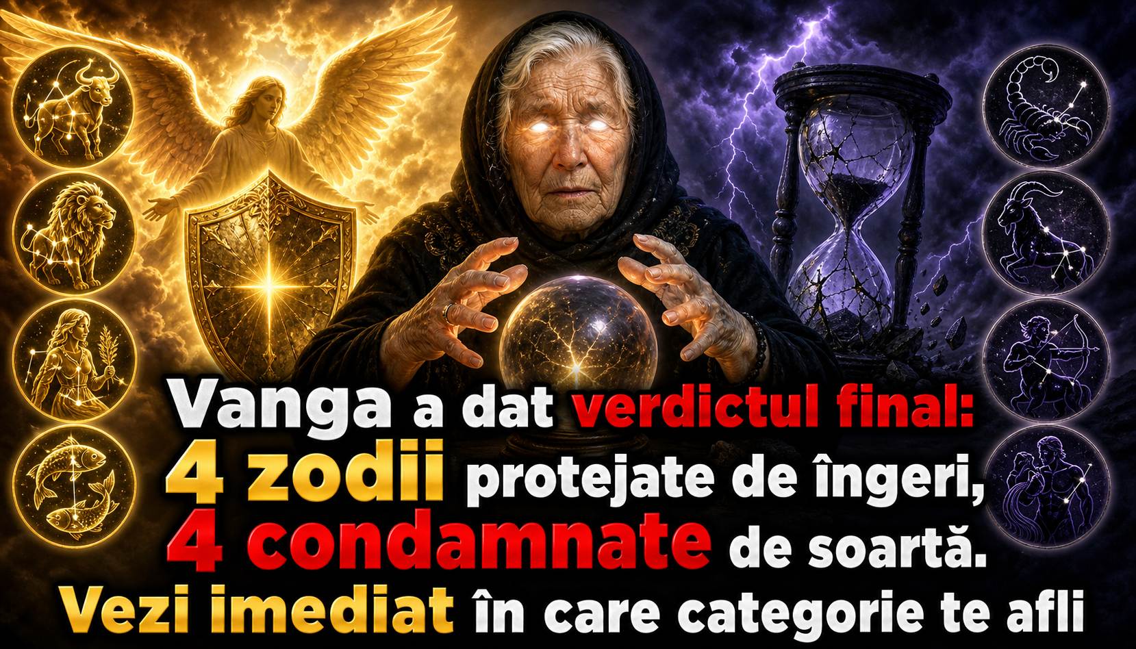Vanga a dat verdictul final: 4 zodii protejate de îngeri, 4 condamnate de soartă. Vezi imediat în care categorie te afli