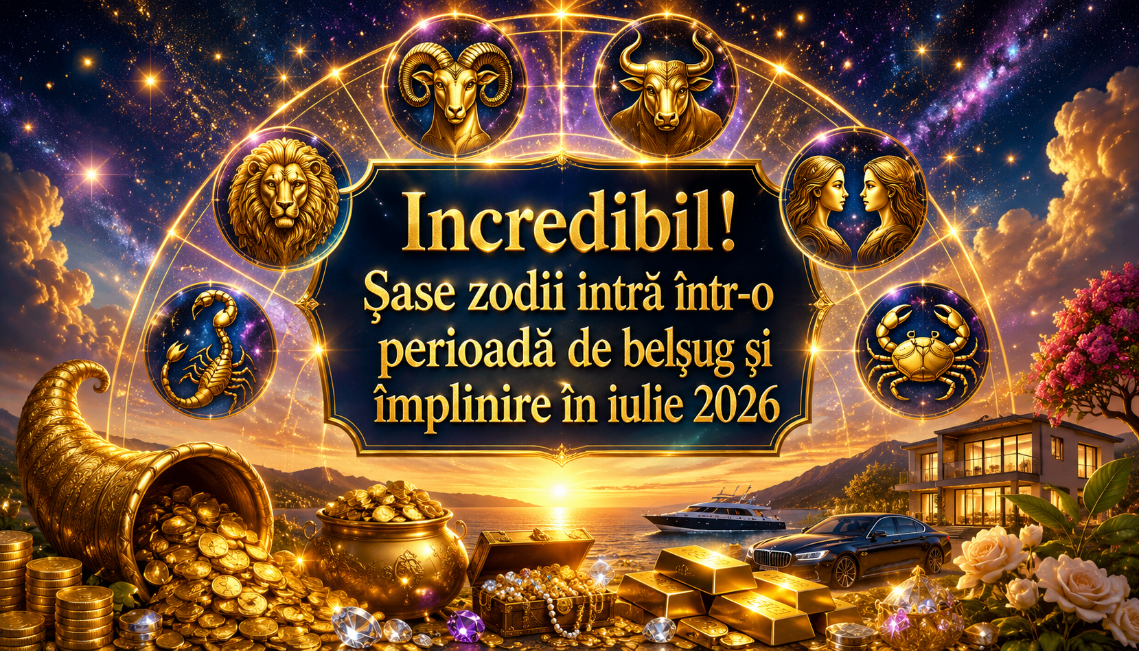 Incredibil! Șase zodii intră într-o perioadă de belșug și împlinire în iulie 2026