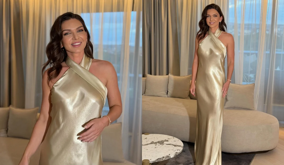 Adio, Simona Halep! Imagini de colecție de la retragere. Cât a costat rochia cu care a furat toate privirile la party