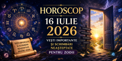 Horoscop 16 iulie 2026 Vești importante și schimbări neașteptate pentru zodii