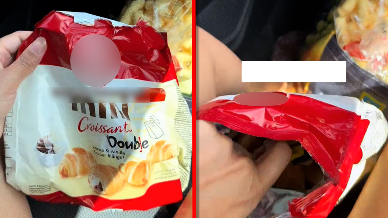 Descoperire bizară făcută de o tânără din Caransebeș într-un ambalaj de mini croissante cumpărat din magazin