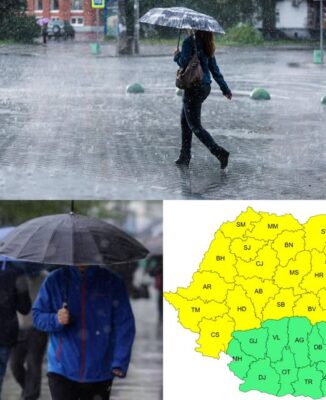 Vremea o ia razna în România! Cod galben de furtuni și grindină: Harta zonelor vizate de meteorologi