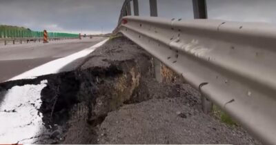 Se surpă asfaltul sub roți! Probleme grave pe A10: CNAIR trece la măsuri extreme după ce drumul a cedat din nou