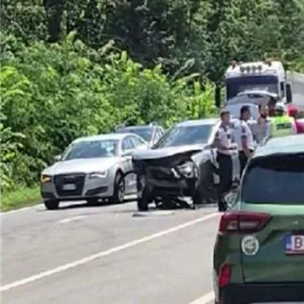 Accident pe DN1 în Prahova. Trafic îngreunat în zona localității Românești pe sensul spre București