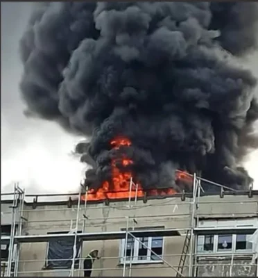 Incendiu la un bloc din Baia Mare. Zeci de locatari evacuați