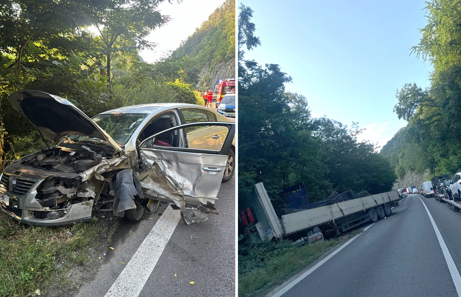 Accident pe Valea Oltului. O șoferiță a intrat cu mașina pe contrasens și s-a …