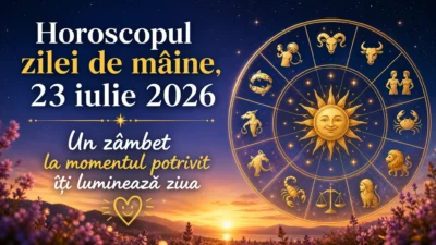 Horoscopul zilei de mâine, 23 iulie 2026. Un zâmbet la momentul potrivit îți luminează ziua