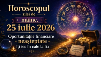 Horoscopul zilei de mâine, 25 iulie 2026. Oportunitățile financiare neașteptate îți ies în cale la fix