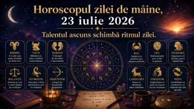 Horoscopul zilei de mâine, 23 iulie 2026. Talentul ascuns schimbă ritmul zilei