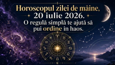 Horoscopul zilei de mâine, 20 iulie 2026. O regulă simplă te ajută să pui ordine în haos
