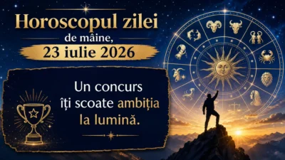 Horoscopul zilei de mâine, 23 iulie 2026. Un concurs îți scoate ambiția la lumină