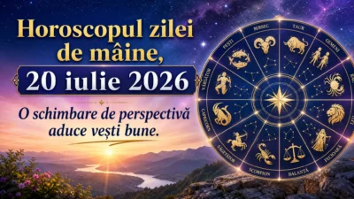 Horoscopul zilei de mâine, 20 iulie 2026. O schimbare de perspectivă aduce vești bune