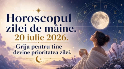 Horoscopul zilei de mâine, 20 iulie 2026. Grija pentru tine devine prioritatea zilei