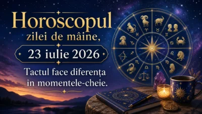Horoscopul zilei de mâine, 23 iulie 2026. Tactul face diferența în momentele-cheie