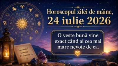 Horoscopul zilei de mâine, 24 iulie 2026. O veste bună vine exact când ai cea mai mare nevoie de ea