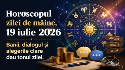 Horoscopul zilei de mâine, 19 iulie 2026. Banii, dialogul și alegerile clare dau tonul zilei