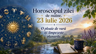 Horoscopul zilei de mâine, 23 iulie 2026. O ploaie de vară îți limpezește planurile