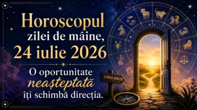 Horoscopul zilei de mâine, 24 iulie 2026. O oportunitate neașteptată îți schimbă direcția
