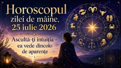 Horoscopul zilei de mâine, 25 iulie 2026. Ascultă-ți intuiția – ea vede dincolo de aparențe