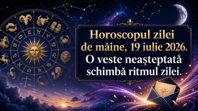 Horoscopul zilei de mâine, 19 iulie 2026. O veste neașteptată schimbă ritmul zilei
