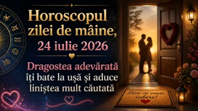 Horoscopul zilei de mâine, 24 iulie 2026. Dragostea adevărată îți bate la ușă și aduce liniștea mult căutată