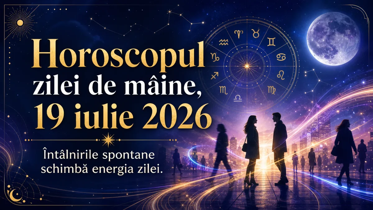 Horoscopul zilei de mâine, 19 iulie 2026. Întâlnirile spontane schimbă energia zilei