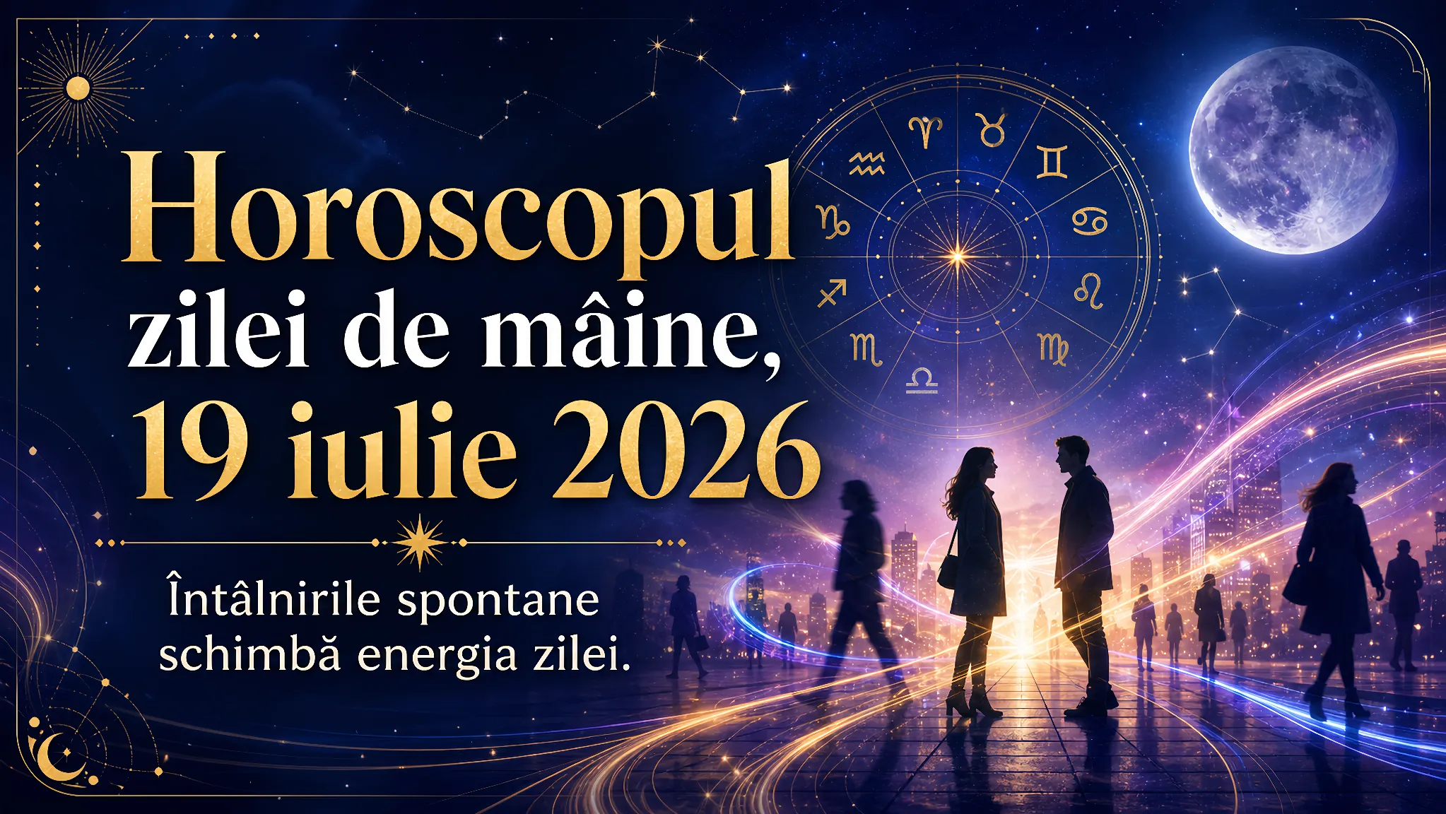 Horoscopul zilei de mâine, 19 iulie 2026. Întâlnirile spontane schimbă energia zilei