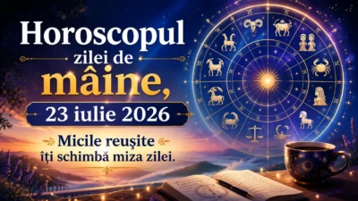 Horoscopul zilei de mâine, 23 iulie 2026. Micile reușite îți schimbă miza zilei