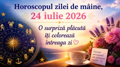 Horoscopul zilei de mâine, 24 iulie 2026. O surpriză plăcută îți colorează întreaga zi