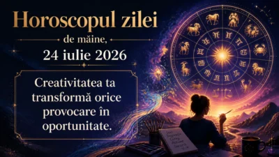 Horoscopul zilei de mâine, 24 iulie 2026. Creativitatea ta transformă orice provocare în oportunitate