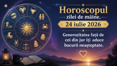 Horoscopul zilei de mâine, 24 iulie 2026. Generozitatea față de cei din jur îți aduce bucurii neașteptate