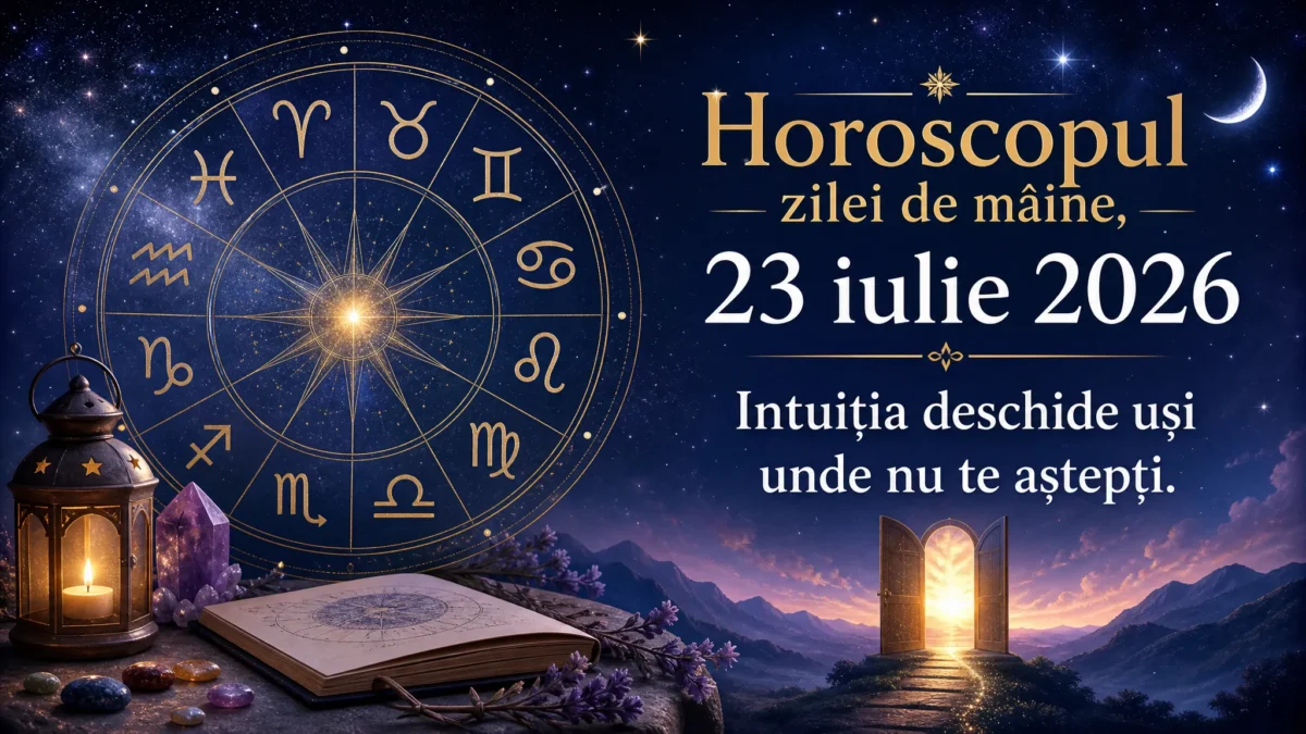Horoscopul zilei de mâine, 23 iulie 2026. Intuiția deschide uși unde nu te aștepți