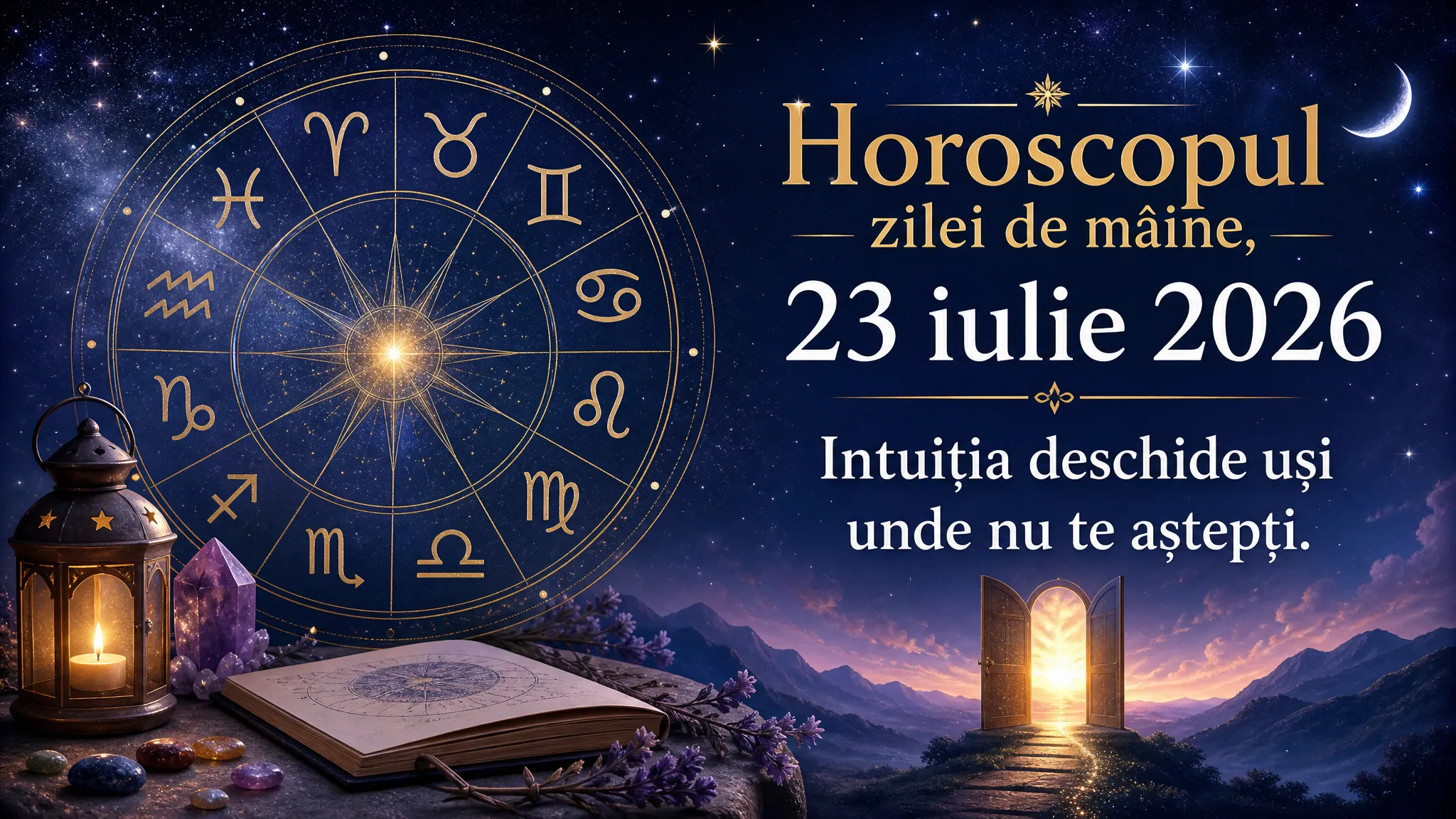 Horoscopul zilei de mâine, 23 iulie 2026. Intuiția deschide uși unde nu te aștepți
