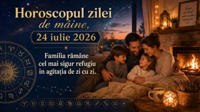 Horoscopul zilei de mâine, 24 iulie 2026. Familia rămâne cel mai sigur refugiu în agitația de zi cu zi