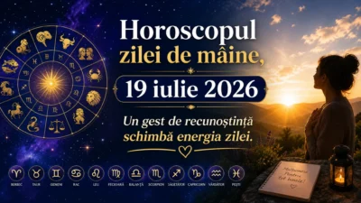 Horoscopul zilei de mâine, 19 iulie 2026. Un gest de recunoștință schimbă energia zilei