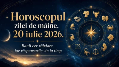 Horoscopul zilei de mâine, 20 iulie 2026. Banii cer răbdare, iar răspunsurile vin la timp