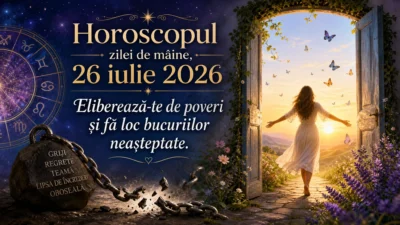 Horoscopul zilei de mâine, 26 iulie 2026. Eliberează-te de poveri și fă loc bucuriilor neașteptate