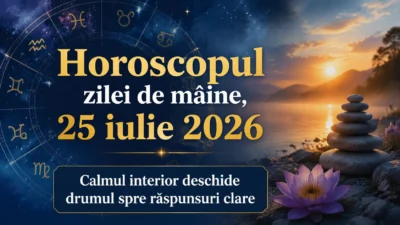 Horoscopul zilei de mâine, 25 iulie 2026. Calmul interior deschide drumul spre răspunsuri clare