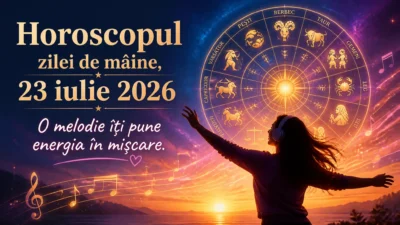 Horoscopul zilei de mâine, 23 iulie 2026. O melodie îți pune energia în mișcare