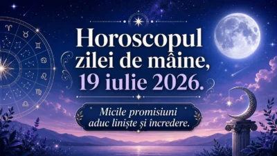 Horoscopul zilei de mâine, 19 iulie 2026. Micile promisiuni aduc liniște și încredere