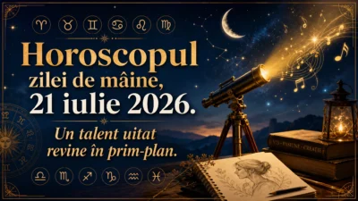 Horoscopul zilei de mâine, 21 iulie 2026. Un talent uitat revine în prim-plan