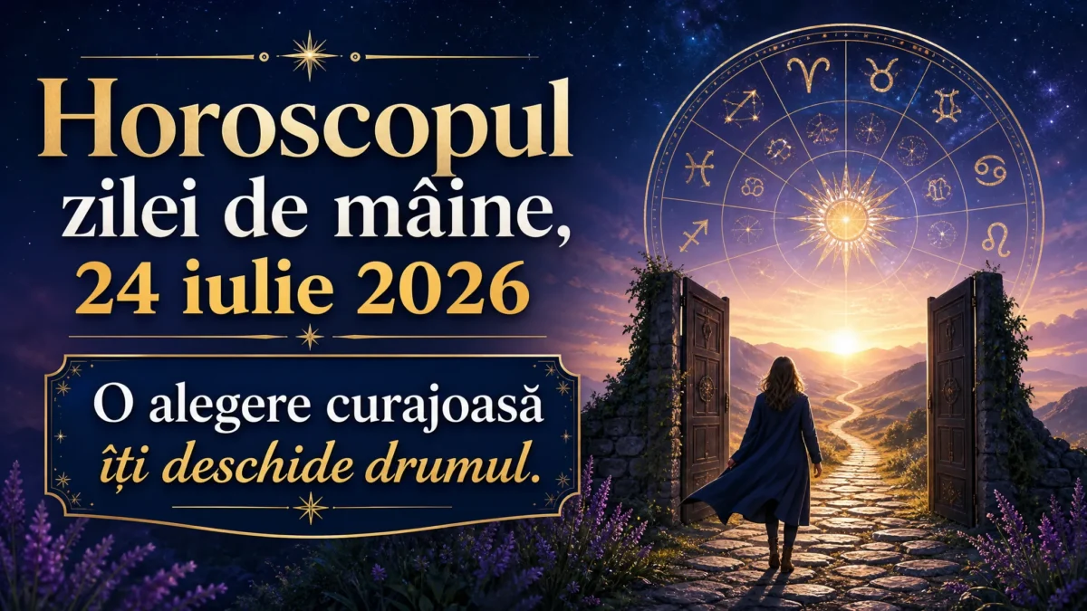 Horoscopul zilei de mâine, 24 iulie 2026. O alegere curajoasă îți deschide drumul