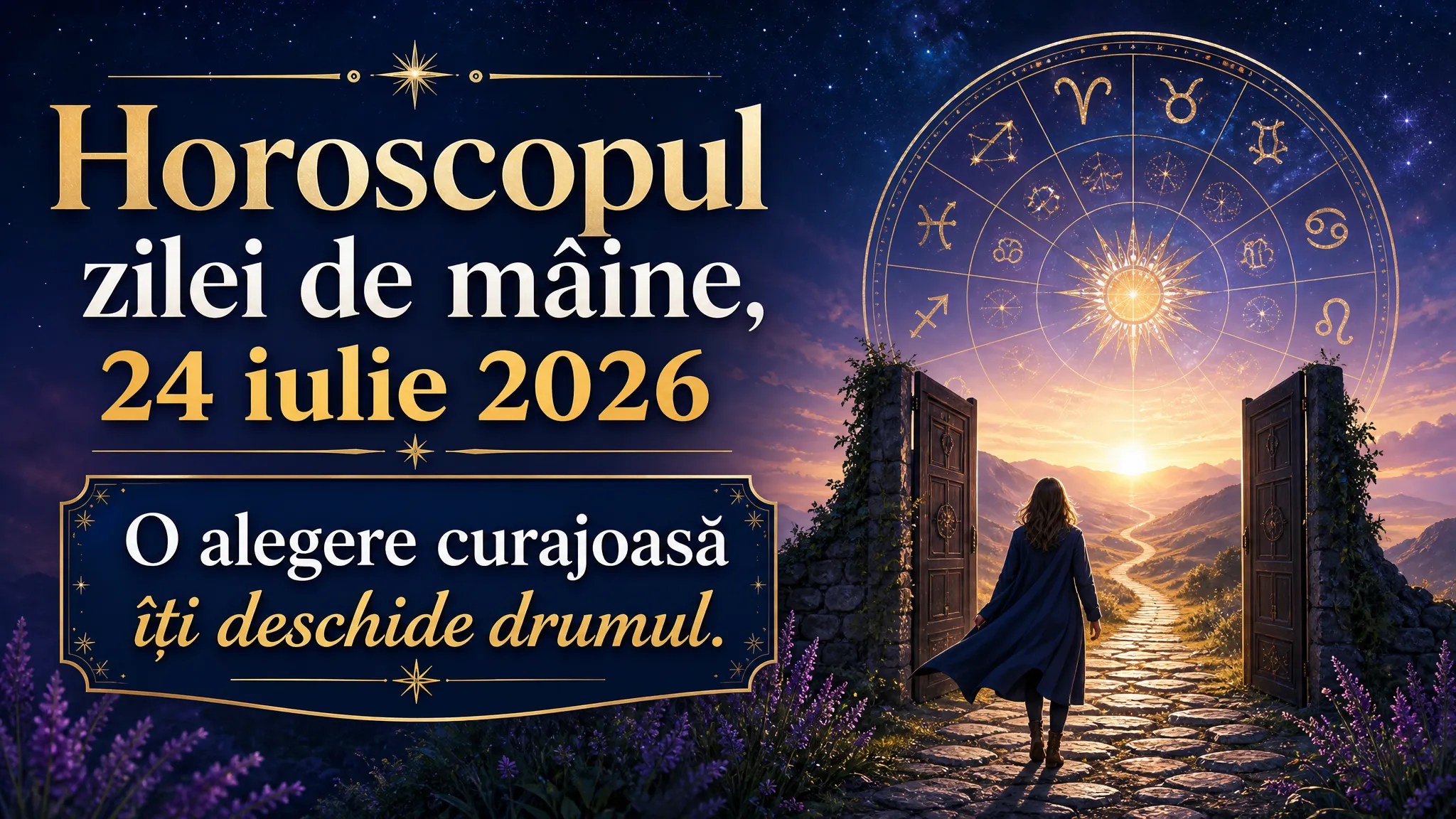 Horoscopul zilei de mâine, 24 iulie 2026. O alegere curajoasă îți deschide drumul