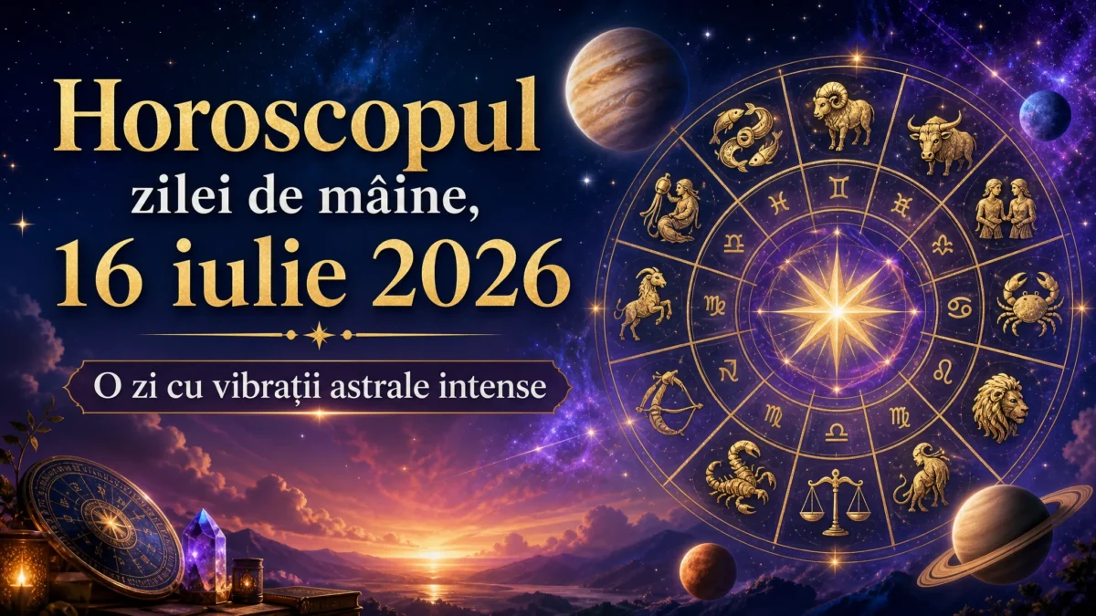 Horoscopul zilei de mâine, 16 iulie 2026. O zi cu vibrații astrale intense