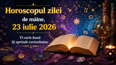 Horoscopul zilei de mâine, 23 iulie 2026. O carte bună îți aprinde curiozitatea