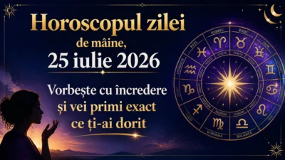Horoscopul zilei de mâine, 25 iulie 2026. Vorbește cu încredere și vei primi exact ce ți-ai dorit
